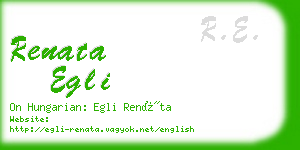 renata egli business card